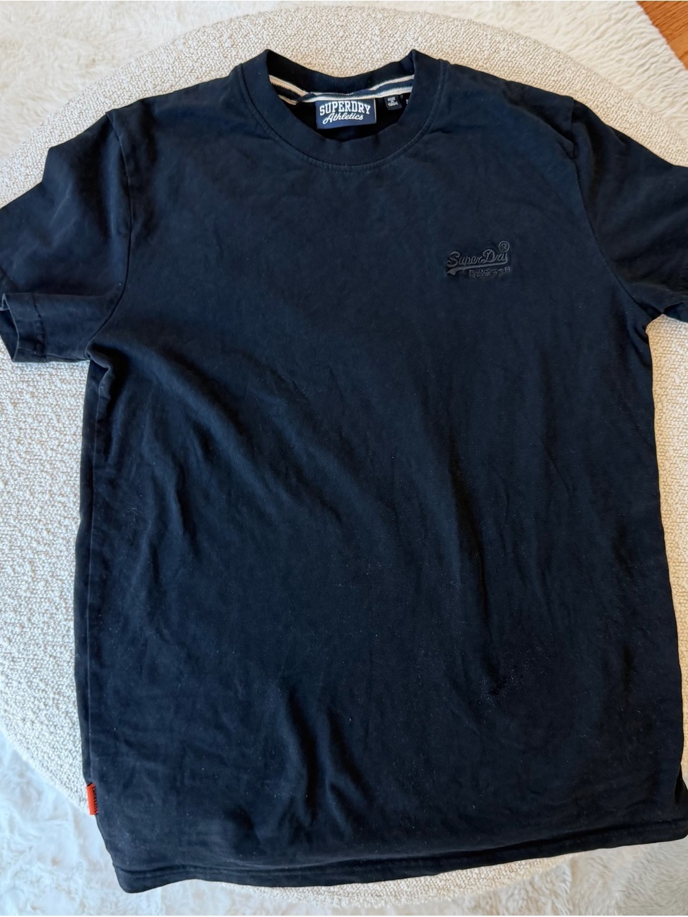 Superdry Athletics Black Short Sleeve Crewneck Tee Size S